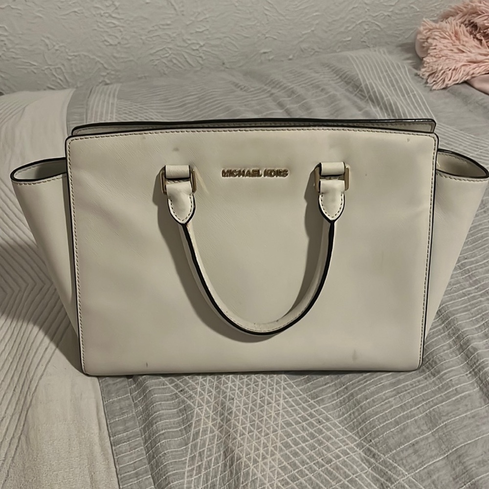 White Michael Kors purse